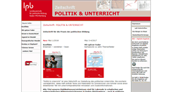 Desktop Screenshot of politikundunterricht.de