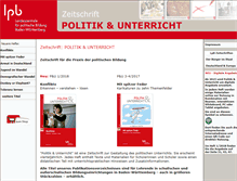 Tablet Screenshot of politikundunterricht.de